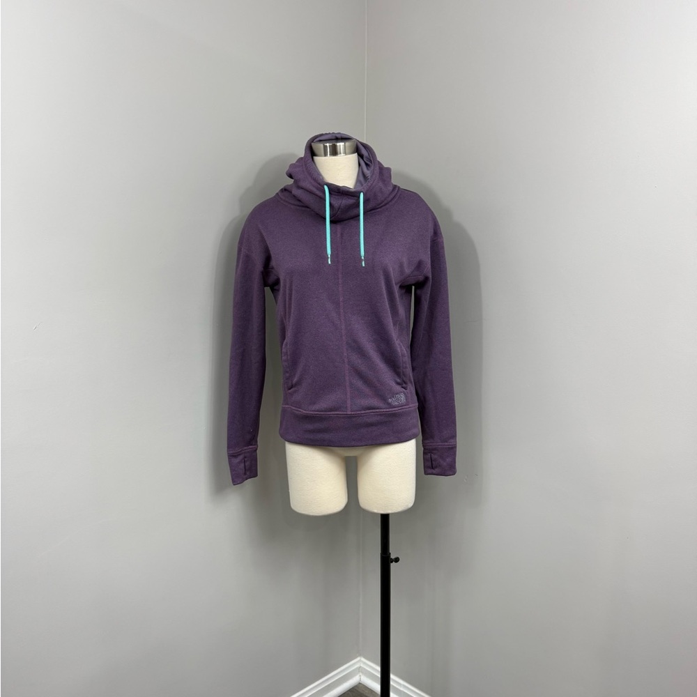 North Face Purple Mock Neck‎ Hoodie